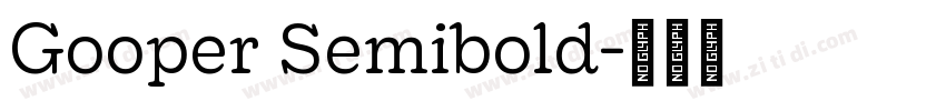 Gooper Semibold字体转换